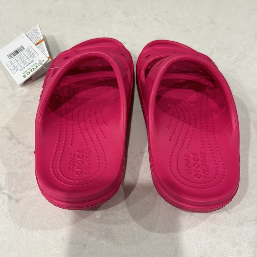 NWT Crocs Pink Baya Sandals Size 6W - Picture 4 of 7